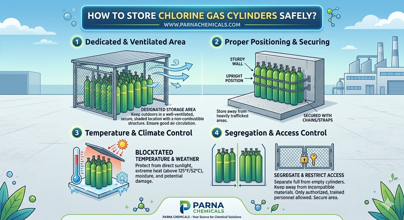 How to Store Chlorine Gas Cylinders Safely